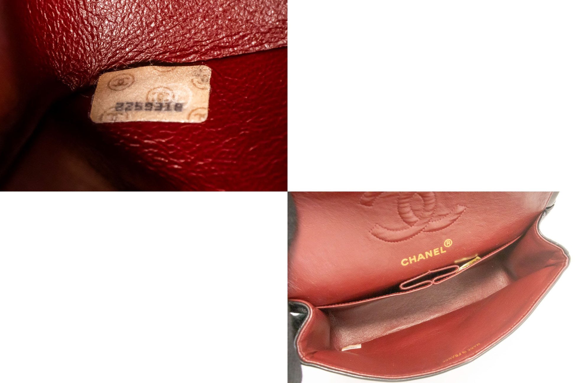 Borsa a spalla CHANEL Classic Double Flap 9" con catena in pelle di agnello nera aj4 hannari-shop