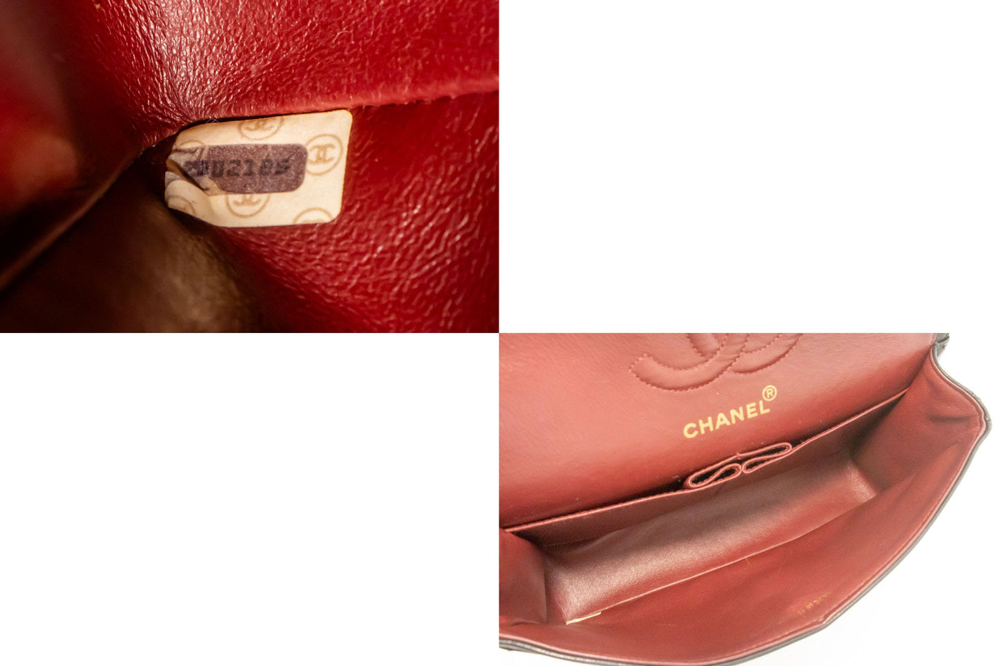 CHANEL Classic Double Flap 9" skuldertaske med kæde i sort lammeskind aj7 hannari-shop
