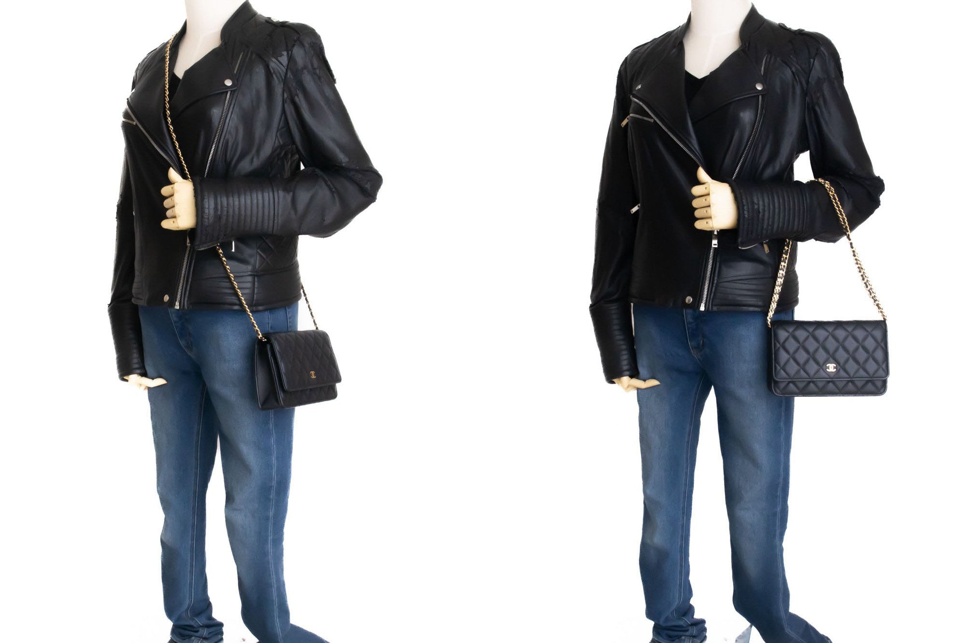 CHANEL Sort Classic Wallet On Chain WOC Skuldertaske Crossbody ae8 hannari-shop