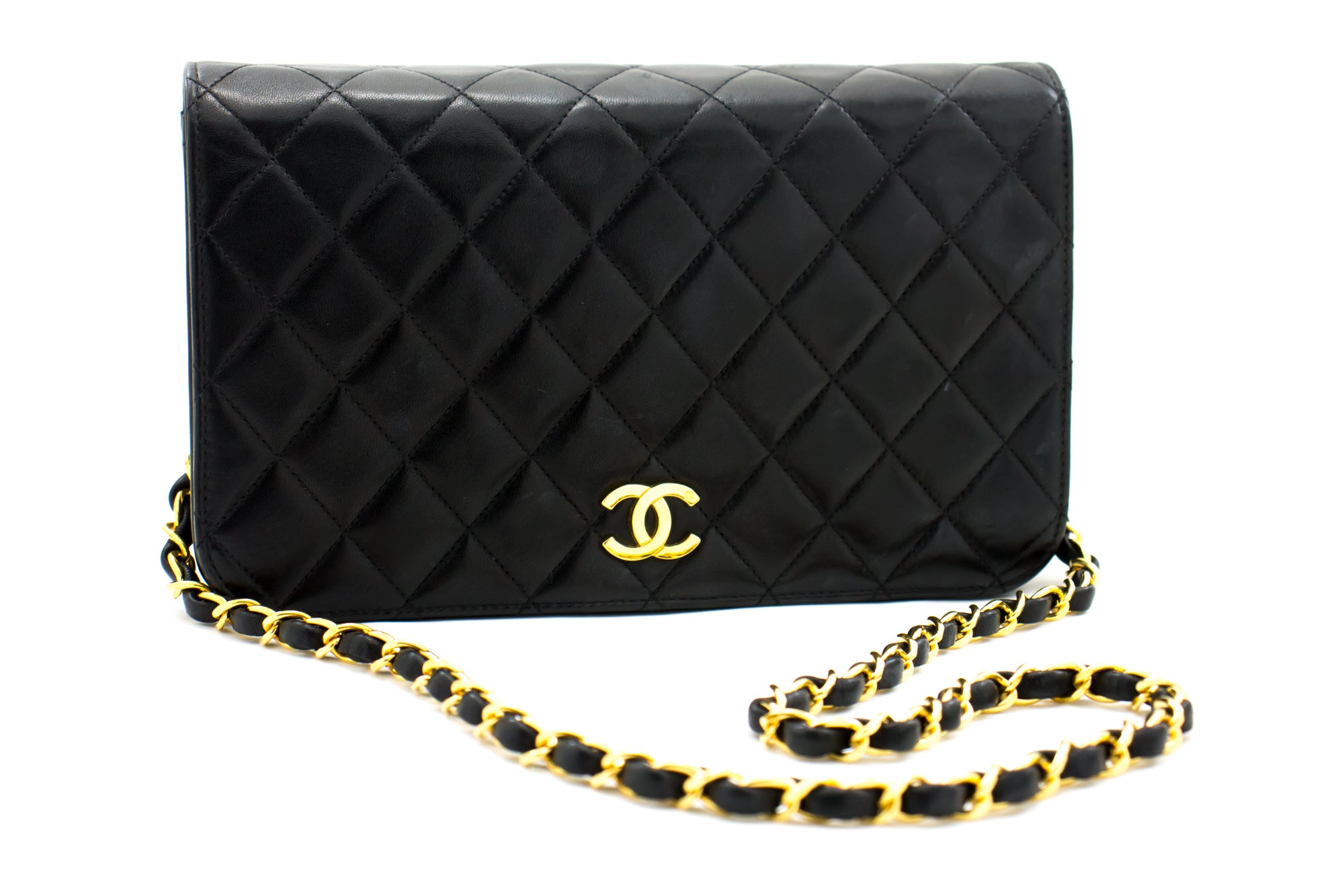 Chanel Black Lambskin Large CC Tassel Hobo Bag Gold Hardware, 1996-1997