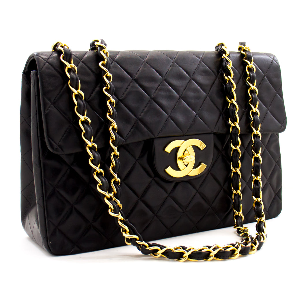 Vintage Chanel V Stitch Classic Flap Maxi Chain Shoulder Bag - AWL2464 –  LuxuryPromise