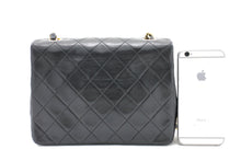 CHANEL Mini Square Small Chain Shoulder Bag Crossbody Black Quilt g36 hannari-shop