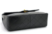CHANEL Μίνι τετράγωνο τσαντάκι ώμου με αλυσίδα χιαστί μαύρο πάπλωμα g36 hannari-shop