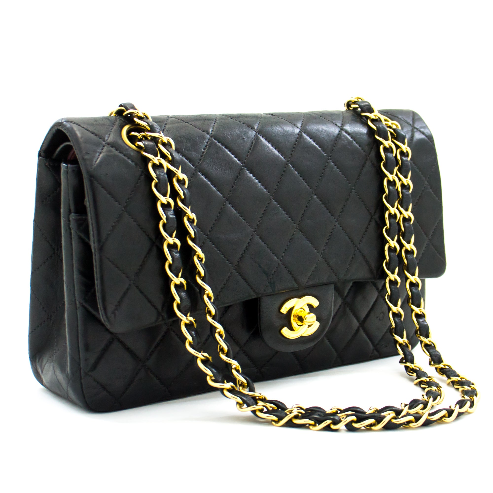 chanel clutch with chain black