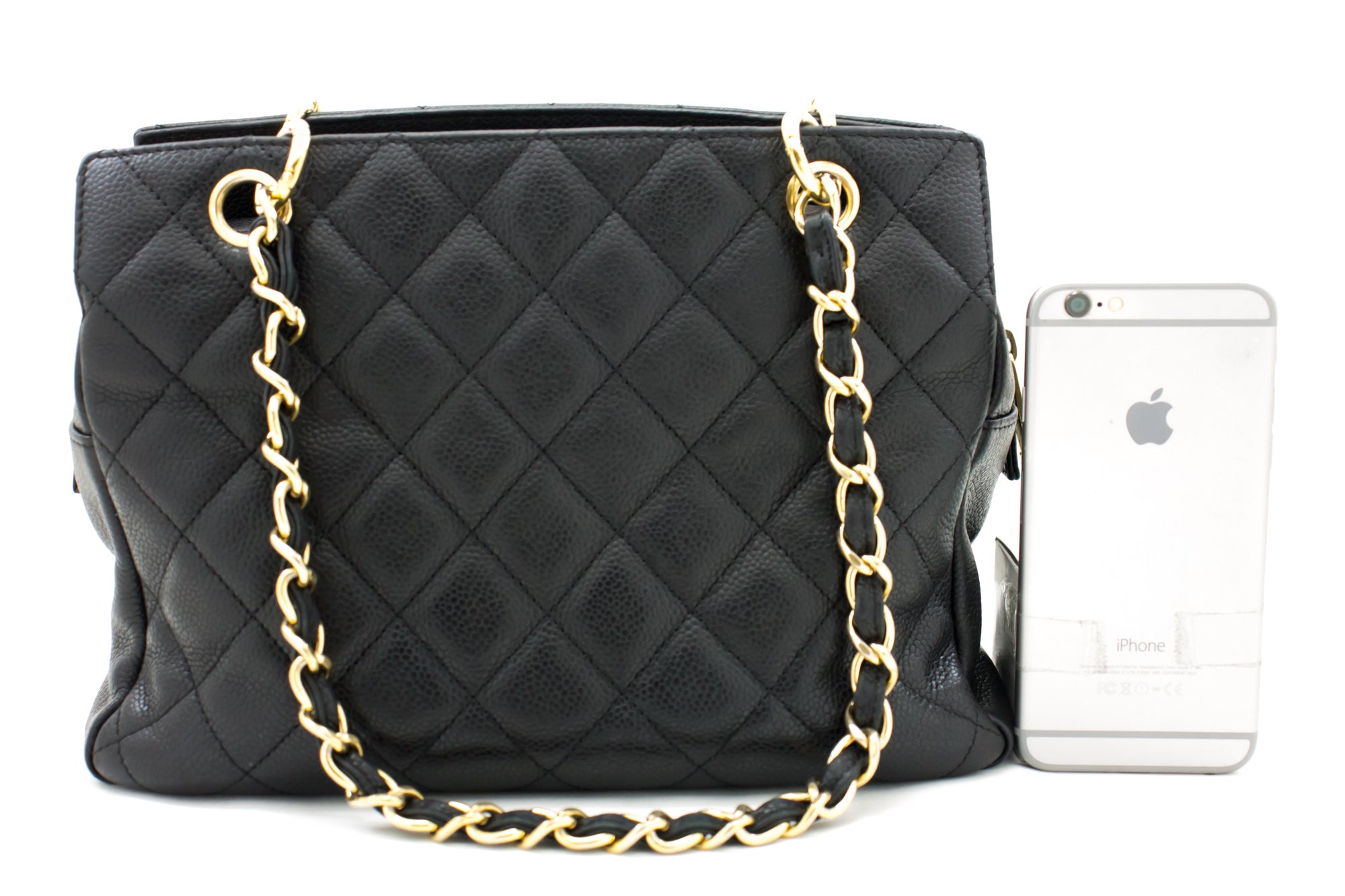 Chanel Matlasse Diana Chain Shoulder Bag Black Lambskin – Timeless