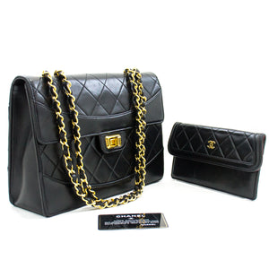 Chanel Classic Flap Jumbo Mademoiselle Shoulder Bag Black Caviar