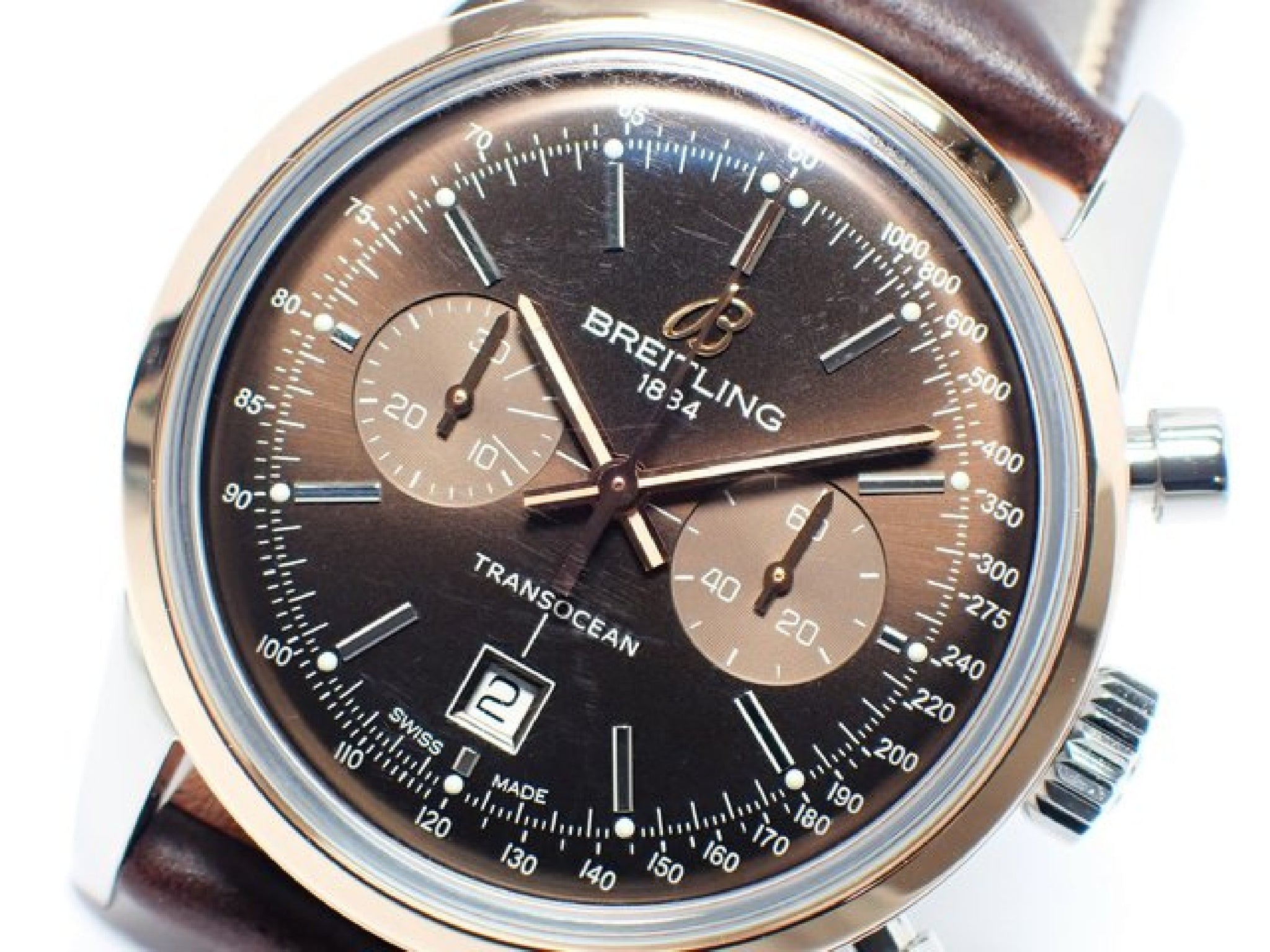 Breitling Transocean 38mm A41310 Stainless Steel Men's Watch