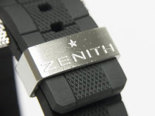 ZENITH Defy klassisk åbnet SS/ gummi sort Urskive makerOH udført Herre 172301920 hannari-shop