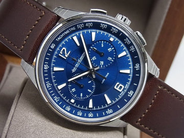 JAEGER LECOULTRE Polaris Chronograph blue Dial Q9028480 Mens 177646622 hannari-shop