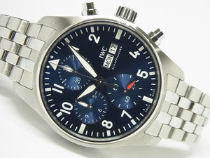 IWC Pilot's Watch Chronograph 41 blue Dial Armbånd Specifikation IW388102 Herre 179342984 hannari-shop