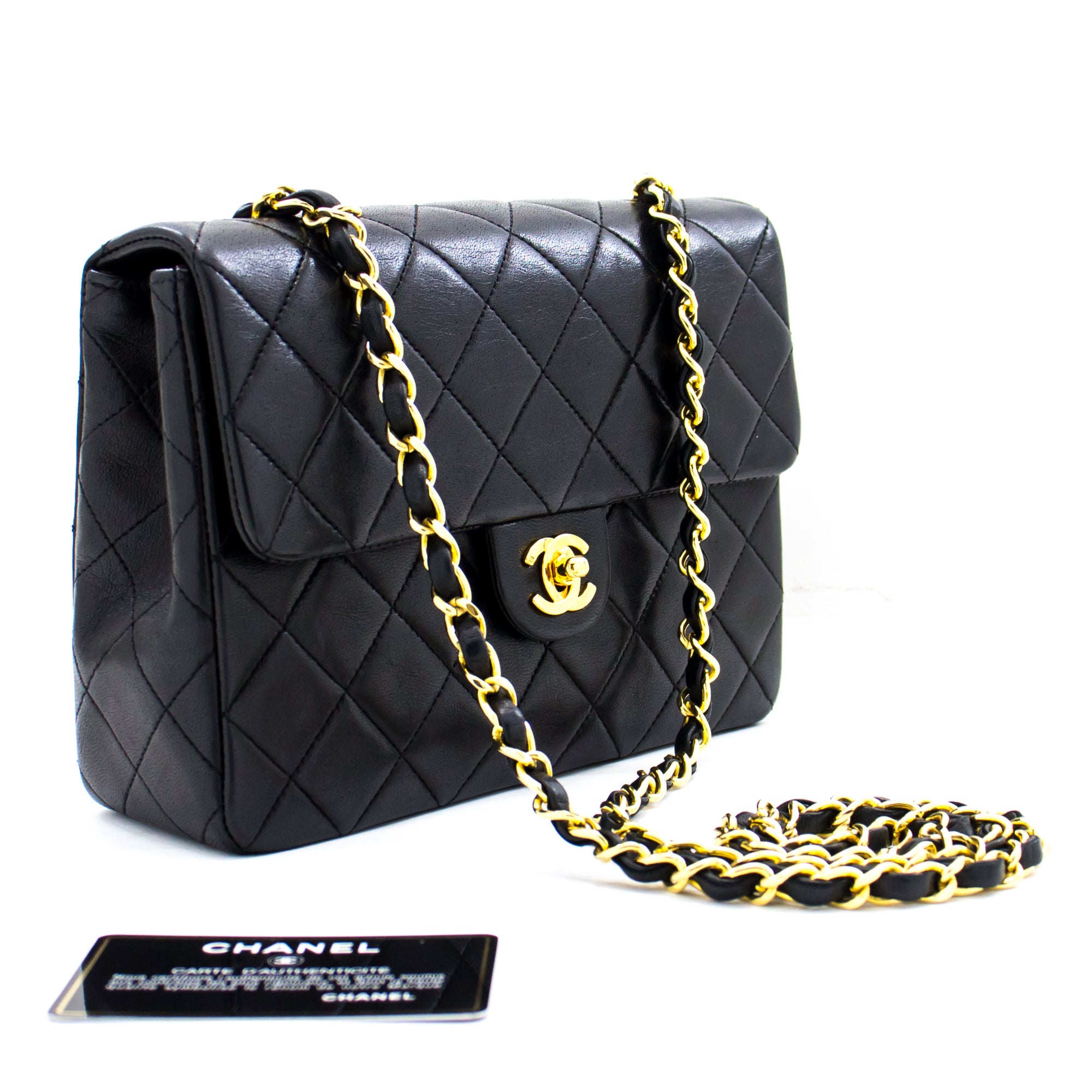 chanel mini flap caviar leather bag