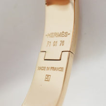 HERMES Clic Clac PM enamel x Palladium plated bangle pink x pink gold 69748130 hannari-shop