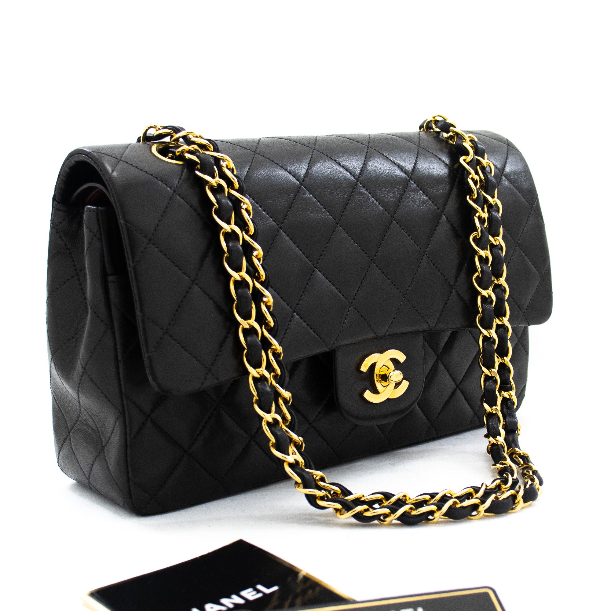 Chanel Maxi Shoulder Flap Bag Black Lambskin
