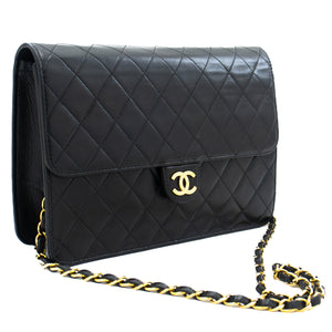 New Chanel Quilted Black Matelasse Silver Chain Grand Shopping Bag
