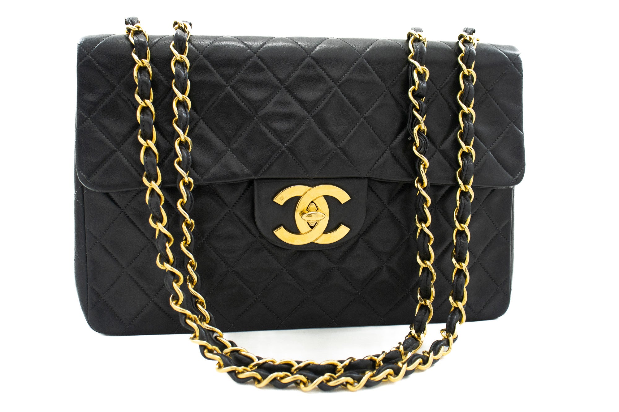 Chanel Quilted Patent Leather Shoulder Bag  Wyld Blue