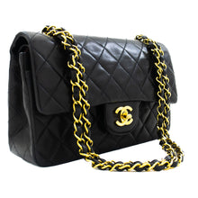 CHANEL Classic Double Flap 9" Chain Skuldertaske Sort Lammeskind j93 hannari-shop