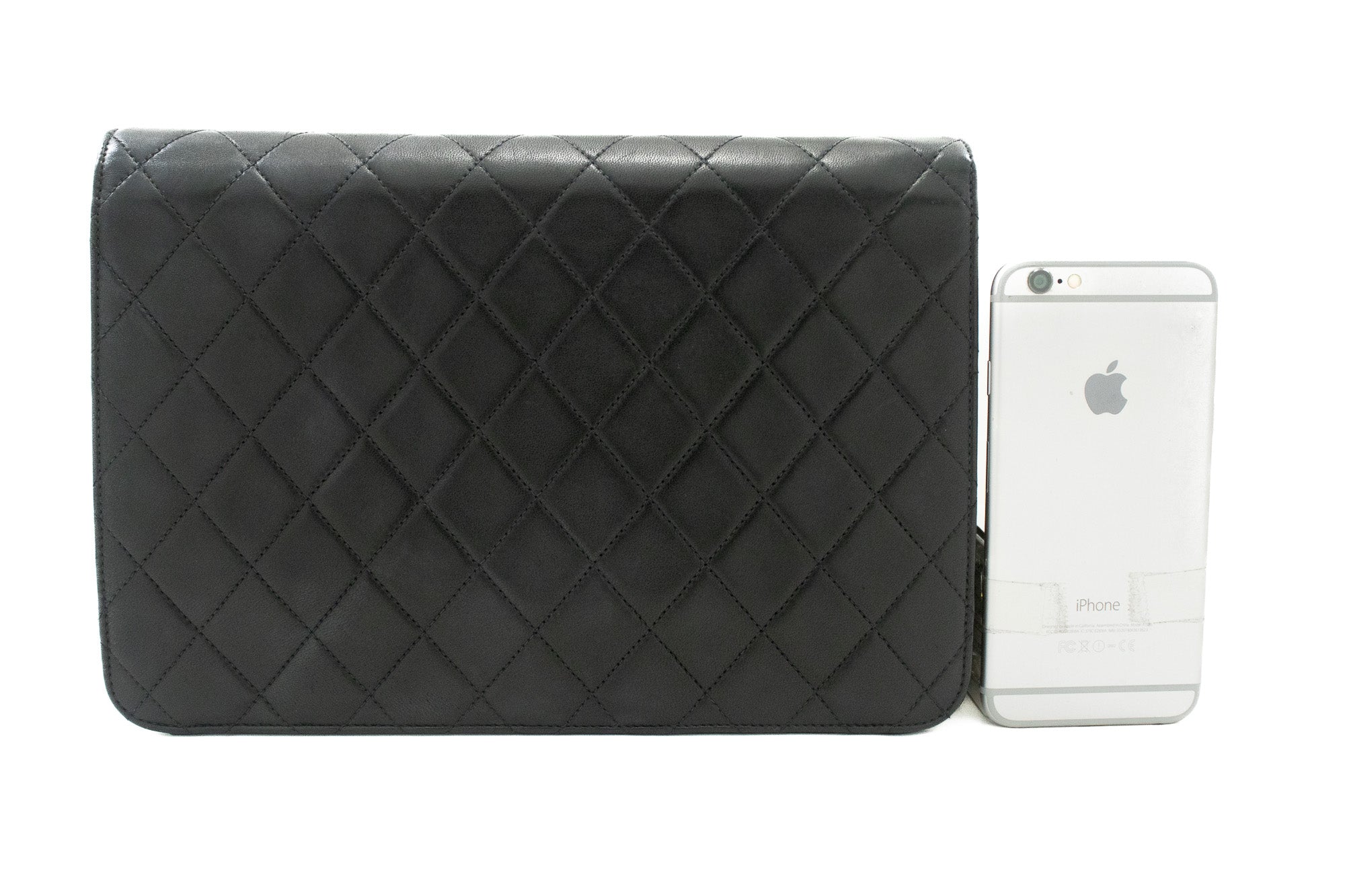 Quilted Phone Wallet Flap Black Purse Pouch Shoulder Bag Cellphone Case  Phone Bag Clutch