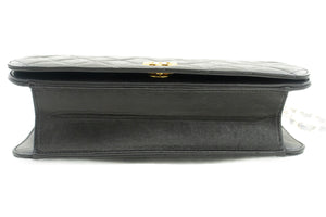 CHANEL Full Flap Chain Skuldertaske Clutch Sort Quiltet lammeskind k19 hannari-shop