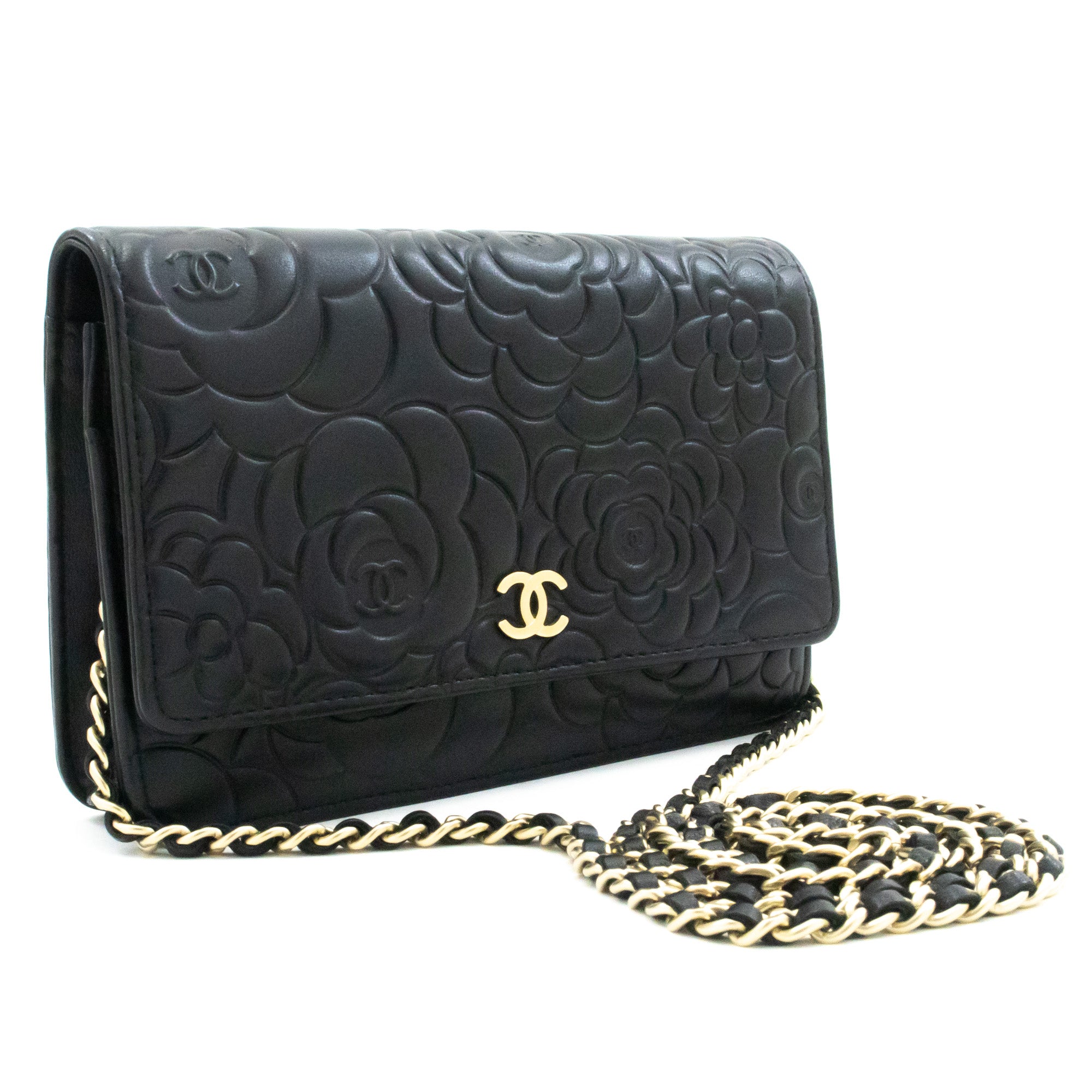 wallet on chain chanel pink bag