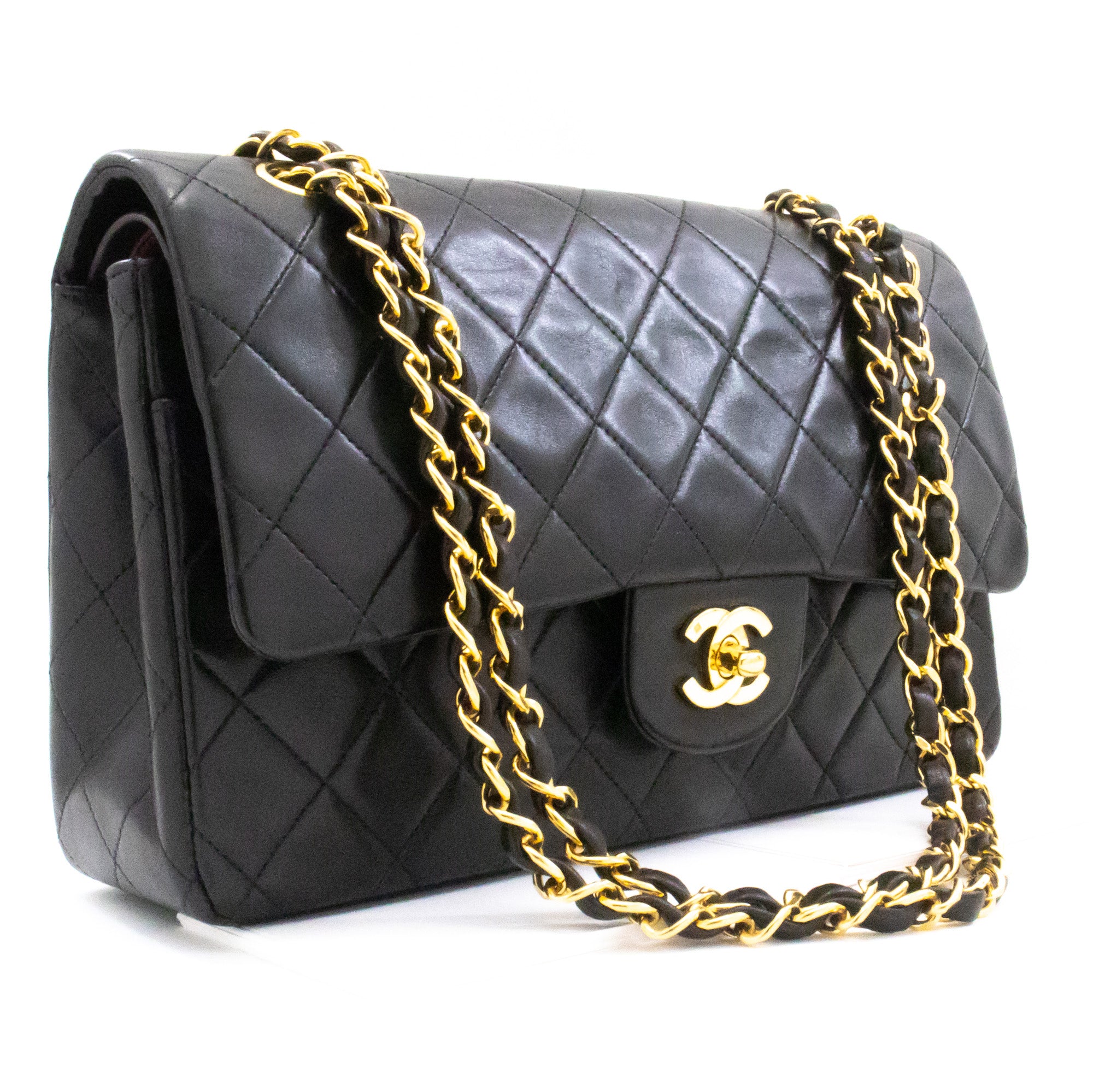 Chanel 1991-1994 Classic Flap Jumbo Acrylic Chain Shoulder Bag Black L –  AMORE Vintage Tokyo