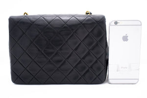 CHANEL Mini Square Small Chain Skuldertaske Crossbody Black Quilt k83 hannari-shop