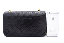 CHANEL Full Flap Chain Skuldertaske Clutch Sort Quiltet lammeskind k84 hannari-shop