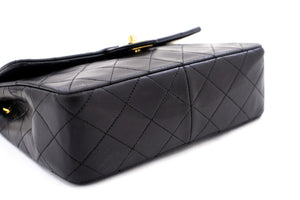 CHANEL Mini Square Small Chain Shoulder Bag Crossbody Black Quilt k85 hannari-shop