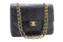 CHANEL Classic Double Flap Chain Skuldertaske Sort lammeskindspung k88 hannari-shop
