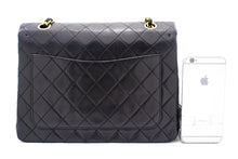 CHANEL Classic Double Flap Chain Skuldertaske Sort lammeskindspung k88 hannari-shop