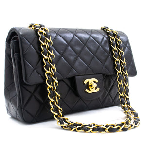 CHANEL White Quilted Lambskin Vintage Mini Classic Single Flap Bag