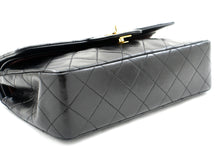 CHANEL Classic Double Flap 9" Chain Skuldertaske Sort Lammeskind k96 hannari-shop