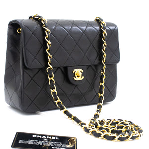 Vintage 90s CHANEL CC Gold Quilted Leather Gold Chain MICRO -  Hong Kong