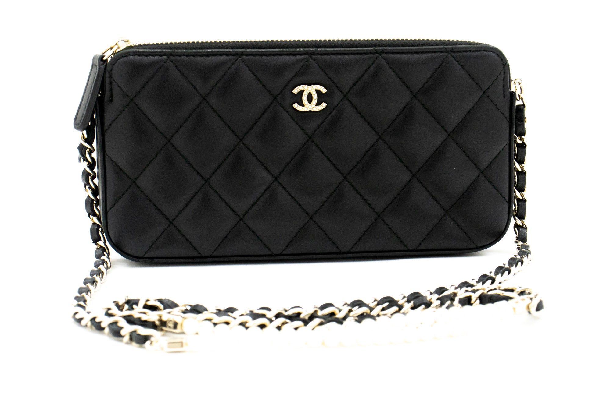 chanel small leather wallet