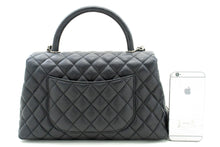 CHANEL 2-vejs håndtaske med håndtag skuldertaske sort kaviar læder L52 hannari-shop
