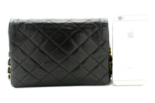 CHANEL Paris Limited Small Chain Shoulder Bag Black Quilted Flap L91 hannari-shop