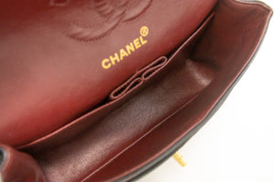 Τσάντα ώμου με αλυσίδα CHANEL Classic Double Flap 9" Μαύρο Lambskin m47 hannari-shop
