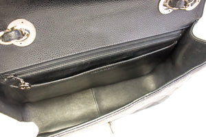 Τσάντα ώμου CHANEL Classic Large 11" με αλυσίδα Μαύρη Δέρμα Μοσχαριού h58 hannari-shop