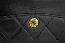 CHANEL Classic Double Flap 9" Chain Shoulder Bag Black Lambskin m67 hannari-shop