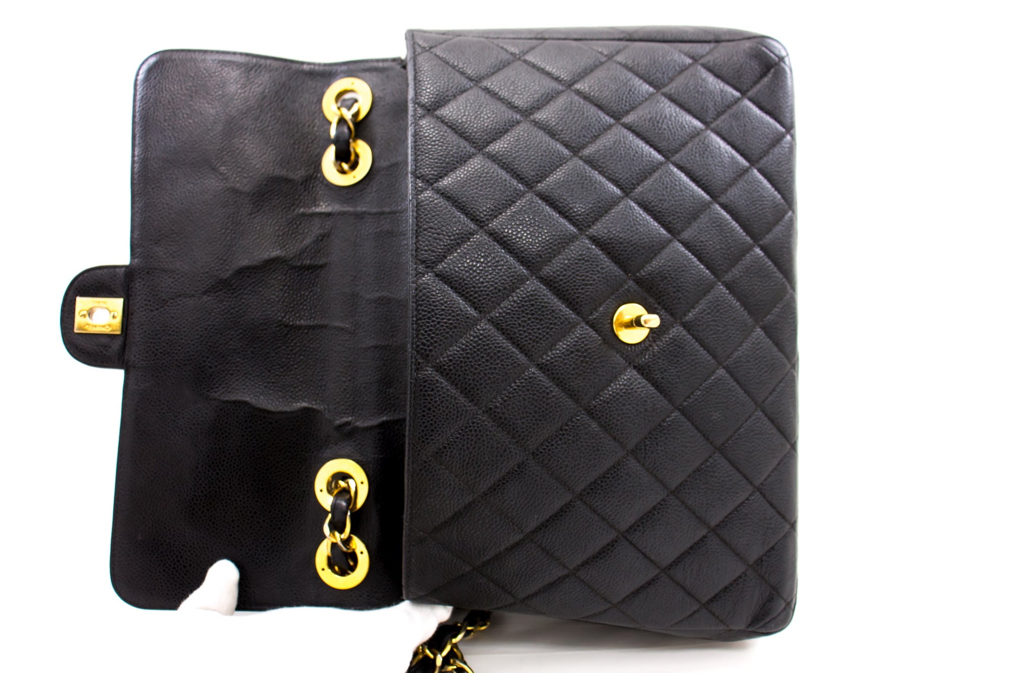 Chanel Jumbo Caviar Shoulder Bag