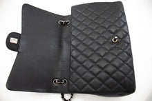CHANEL Caviar Grained Calfskin Flap Chain Shoulder Bag Black 13" i90 hannari-shop