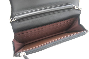 CHANEL Black Classic Wallet On Chain WOC Shoulder Bag Lambskin L44 –  hannari-shop