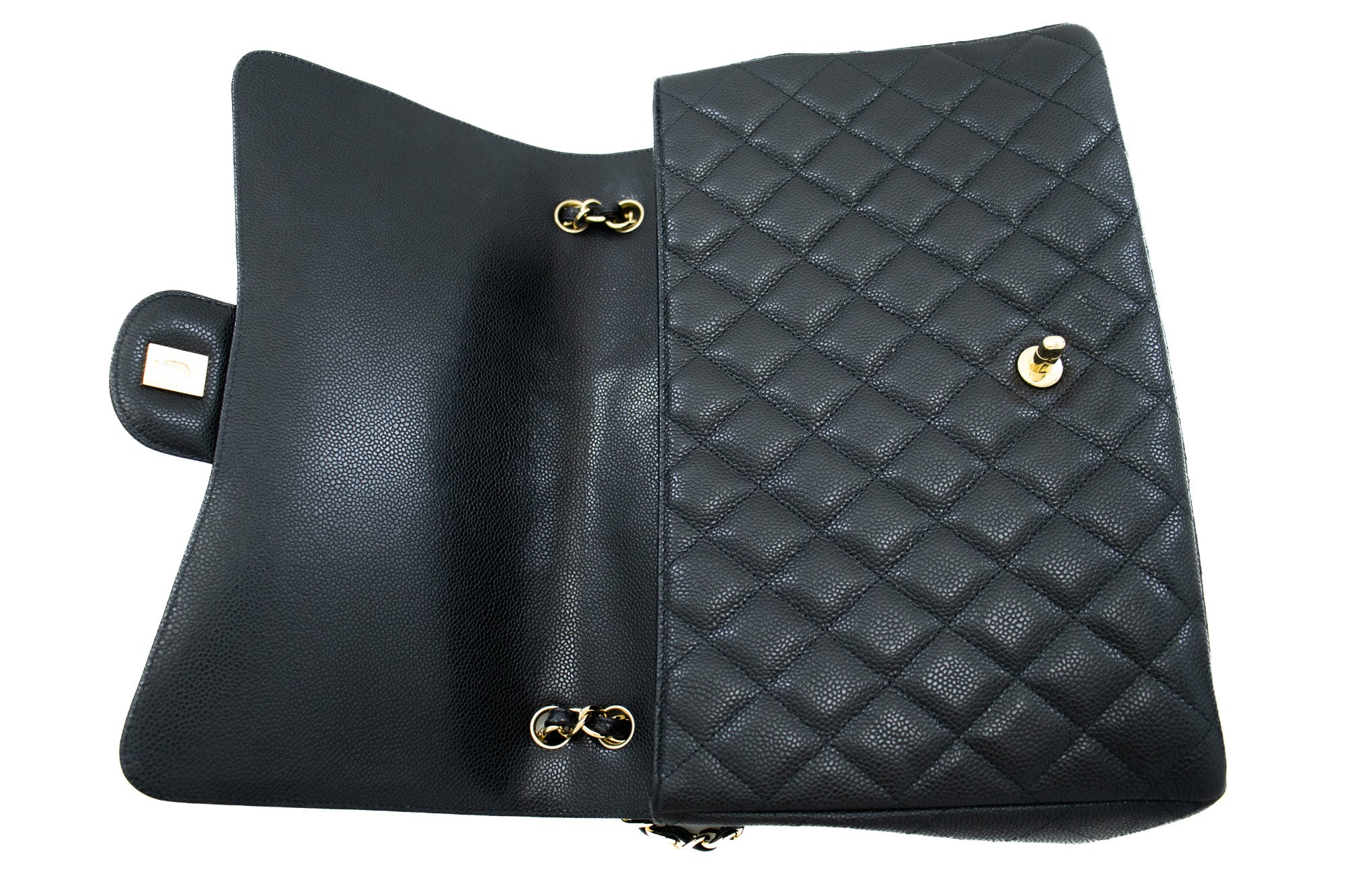 Chloe Paris. Black Pebble Grain Leather 2 Way Shoulderbag/Handbag