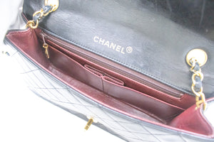 Τσάντα ώμου CHANEL Full Flap Chain Τσάντα ώμου Μαύρο καπιτονέ τσαντάκι αρνιού j65 hannari-shop