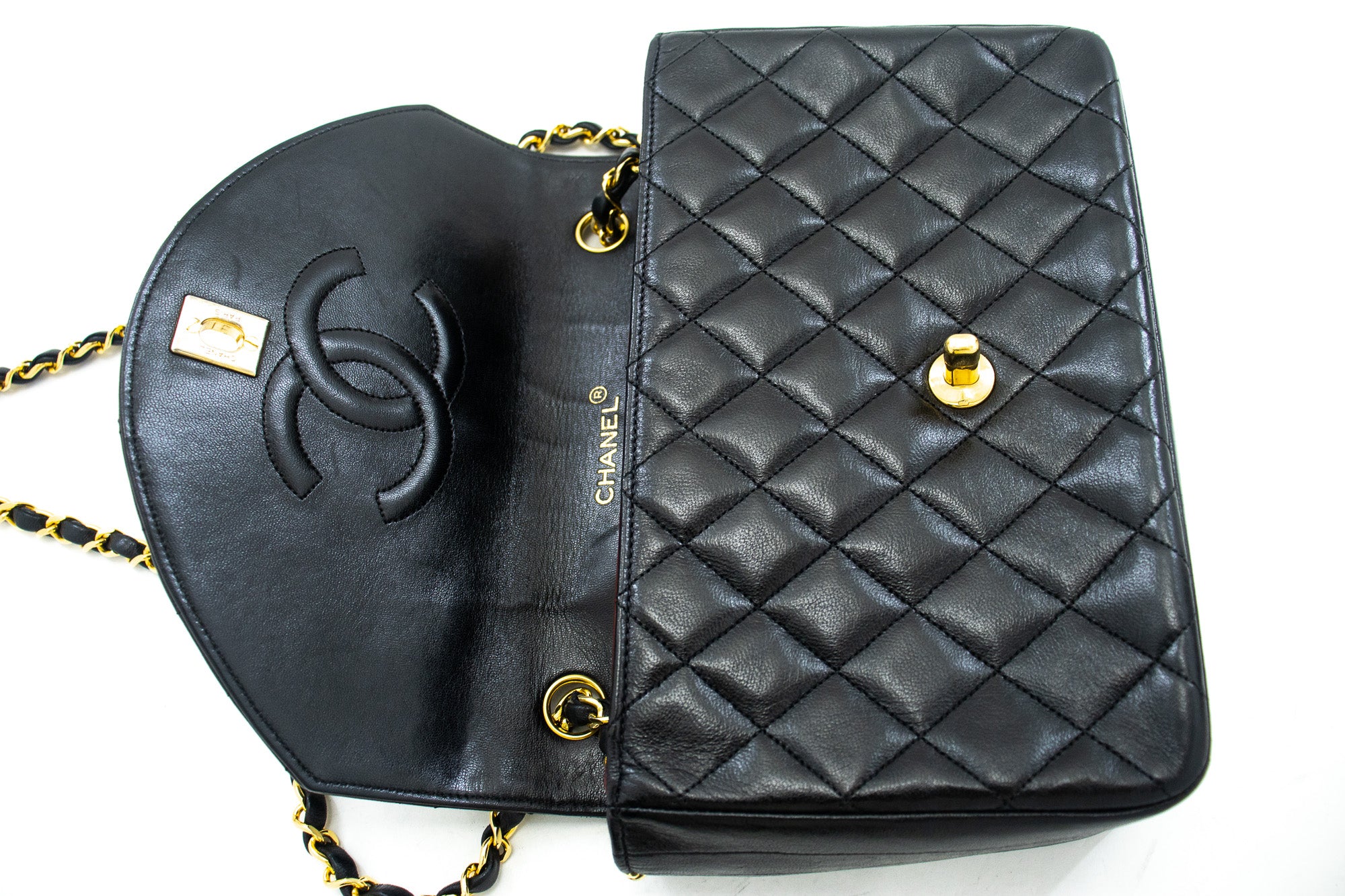Chanel Matelasse Half Moon Flap Bag (SHG-2zbsTu) – LuxeDH