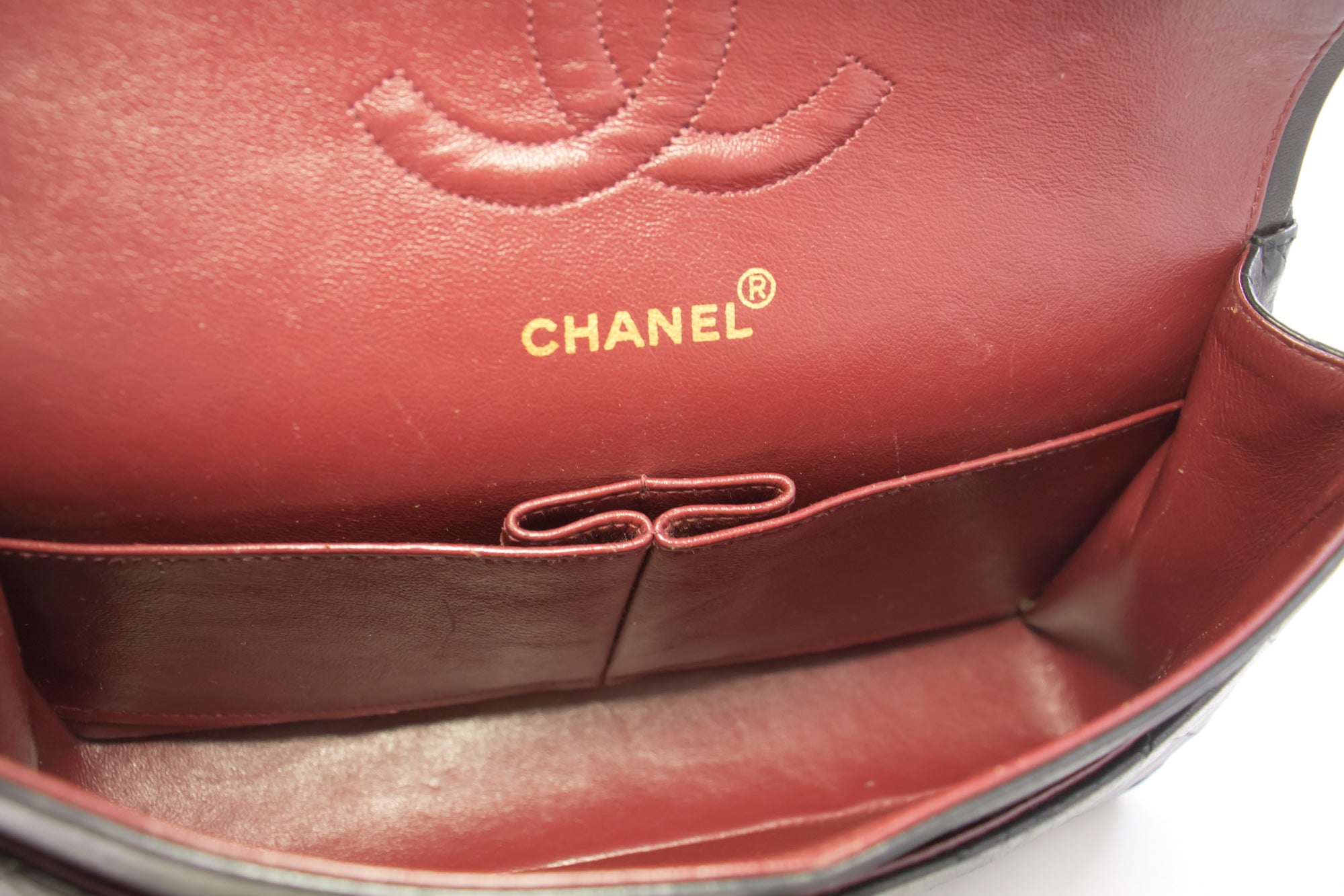 CHANEL Chain Shoulder Bag Clutch Black Quilted Flap Lambskin Purse h68 –  hannari-shop