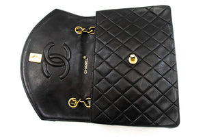 CHANEL Vintage Half Moon Chain Shoulder Bag Single Flap Quilted L32 hannari-shop