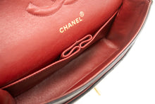 CHANEL Klassieke schoudertas met dubbele flap en ketting van 10 cm Zwart lamsleer L31 hannari-shop