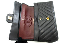 Τσάντα ώμου με αλυσίδα CHANEL Classic Double Flap V-Stitch Chain Shoulder Black Lamb L88 hannari-shop