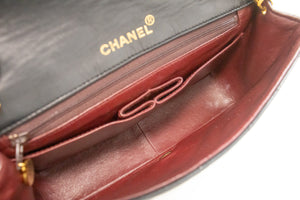 CHANEL Full Flap Chain Shoulder Bag Clutch Μαύρο Καπιτονέ Lambskin L97 hannari-shop