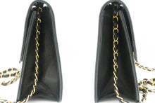 CHANEL Chain Shoulder Bag Clutch Μαύρο καπιτονέ πτερύγιο Lambskin τσαντάκι k11 hannari-shop